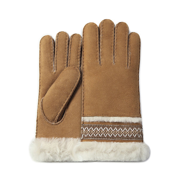 UGG Knit Sheepskin Gloves
