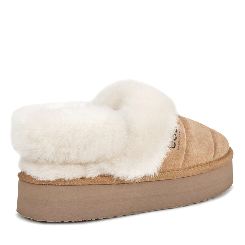 Uggs Riff Raff Premium Fluffy Platform Ugg Scuff