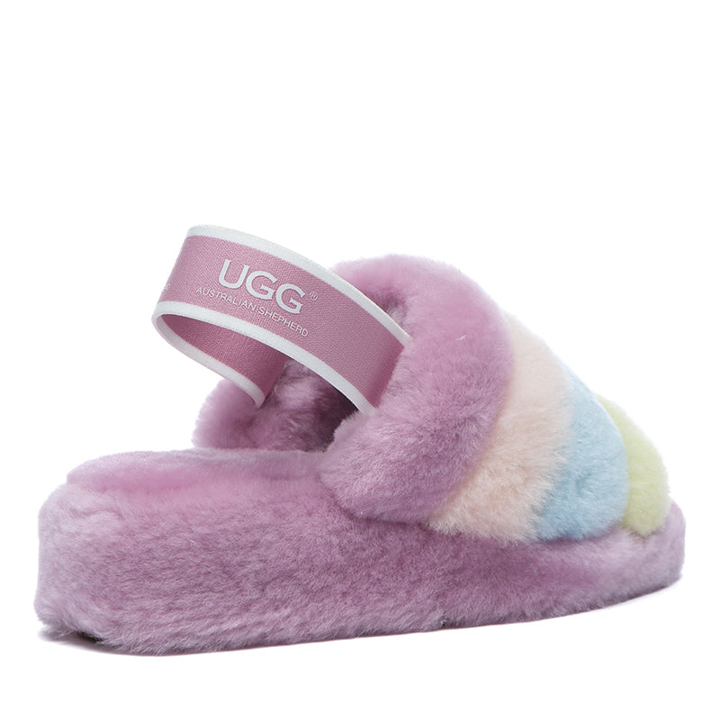 UGG Arco Iris Fluffy Slides