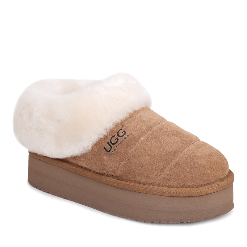 UGG Wolly Platform Slippers