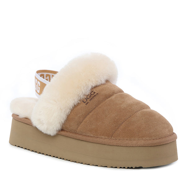 UGG Megan Rem-Strappy Platform Scuff