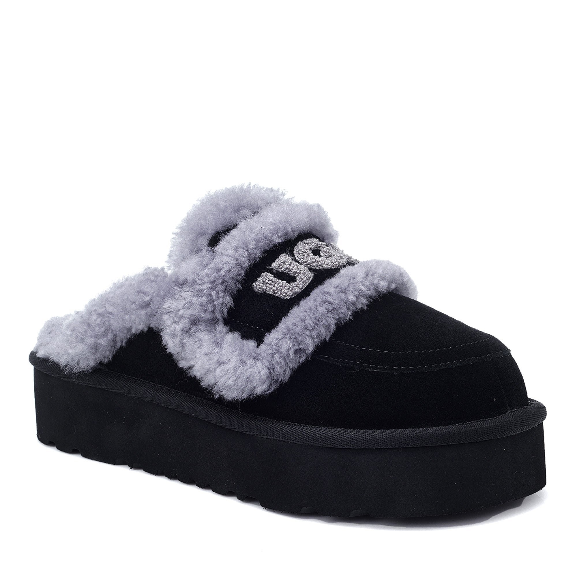 Logo Shearling Platform Uggs (DETACHABLE FEATURE)