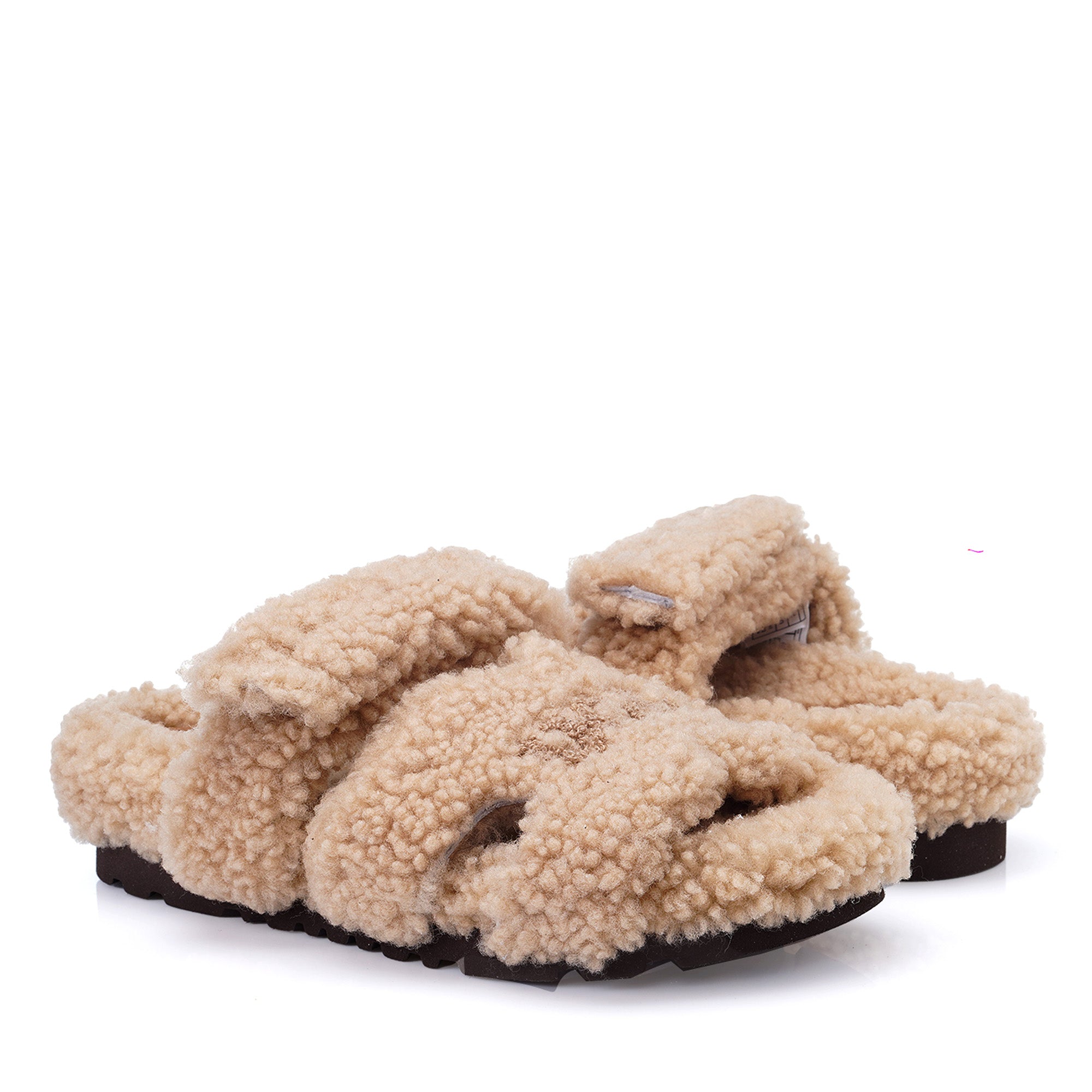 Estela Logo Shearling Ugg Slippers