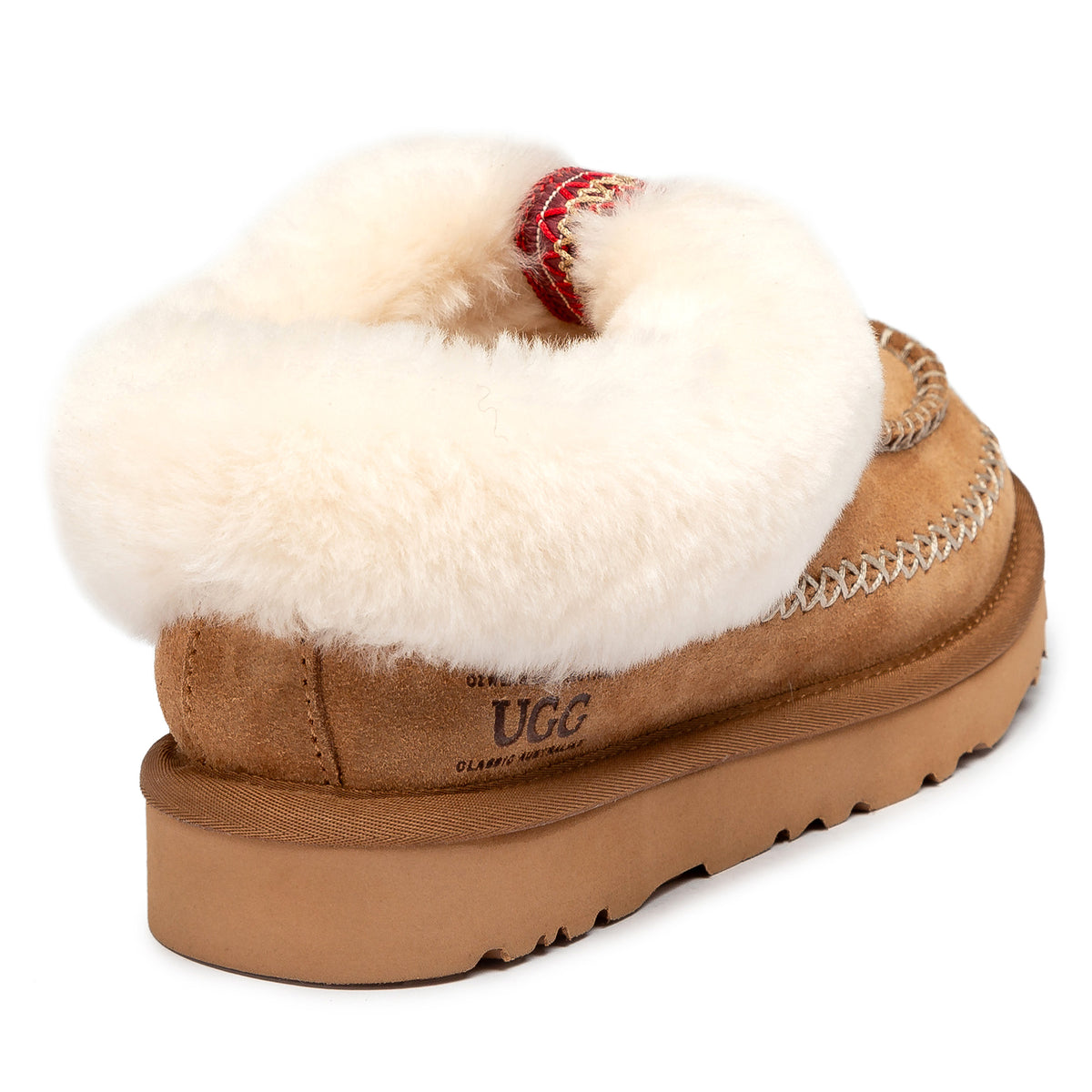 Supreme Lace Ugg Slippers | Sheepskin Lined Slip-On