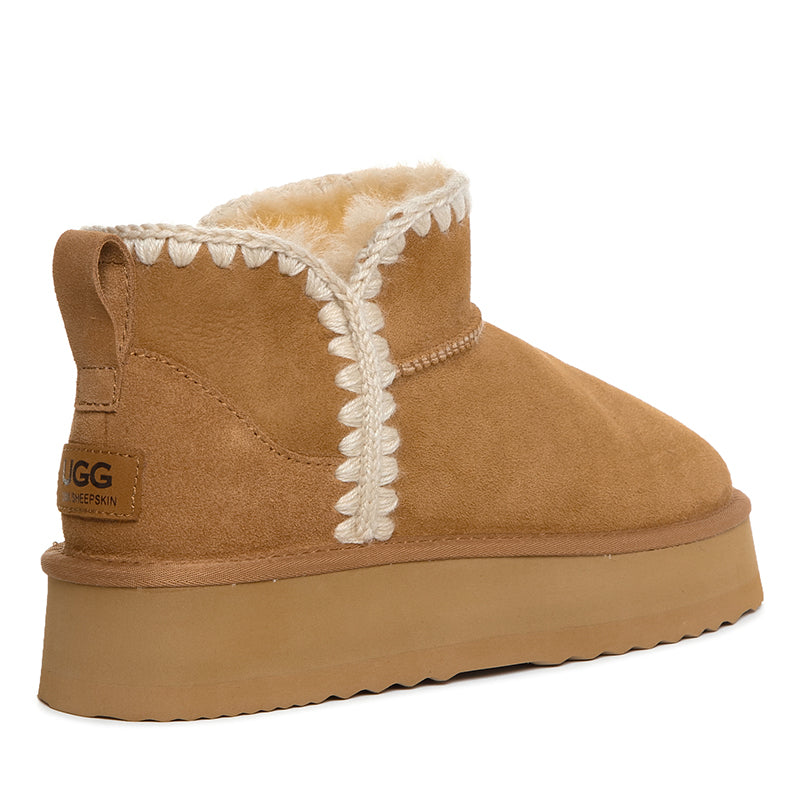 UGG Premium Mini Platform Stitch Boots