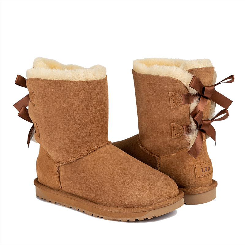 UGG Short Double Back Bow Boots