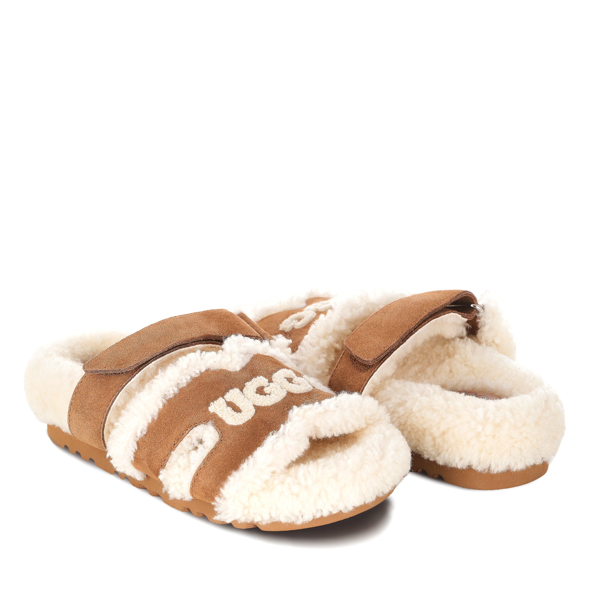 Estela Logo Shearling Ugg Slippers