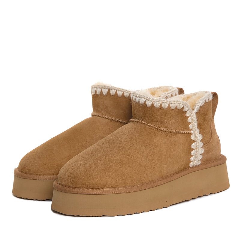 UGG Premium Mini Platform Stitch Boots