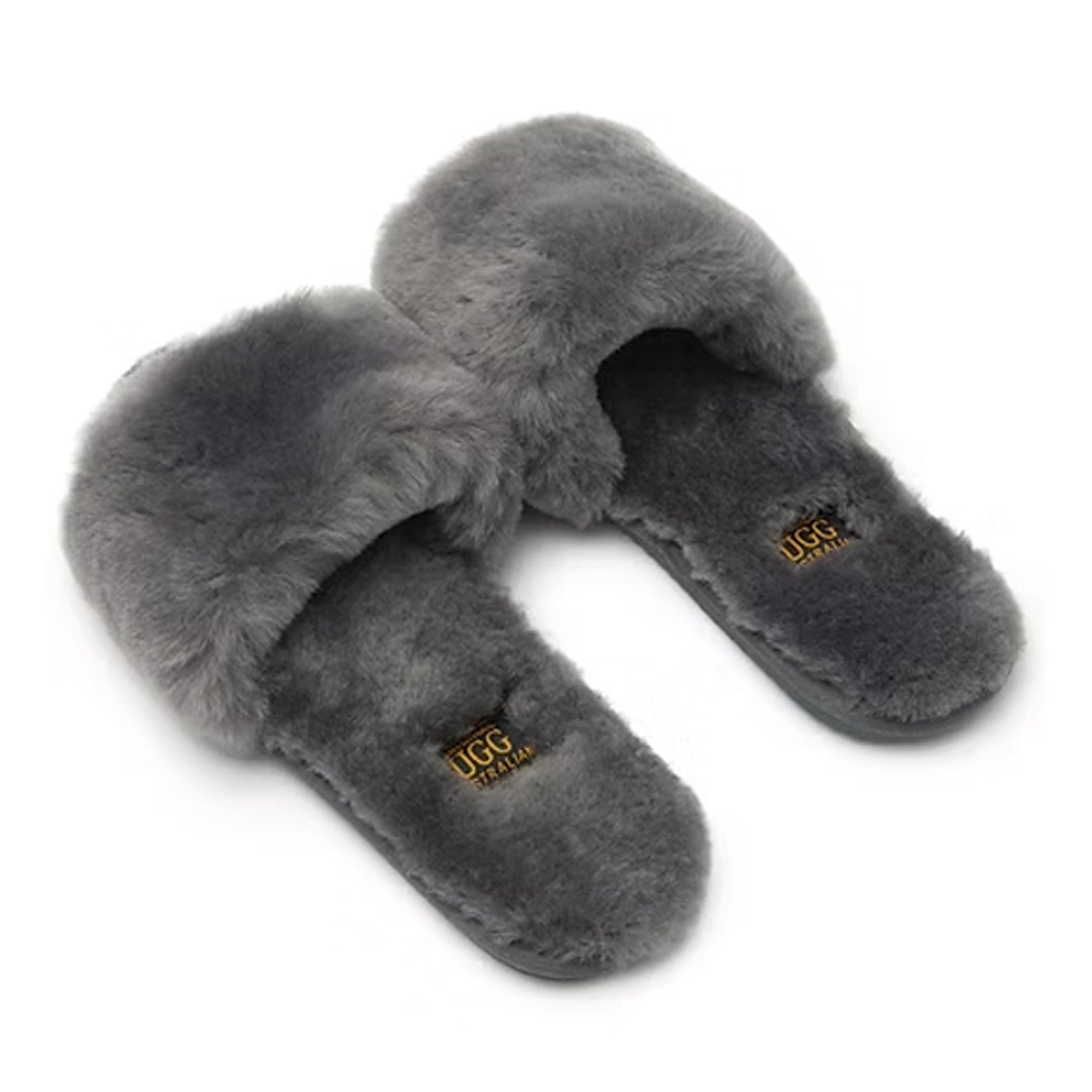 Premium Slides Fluffy Uggs