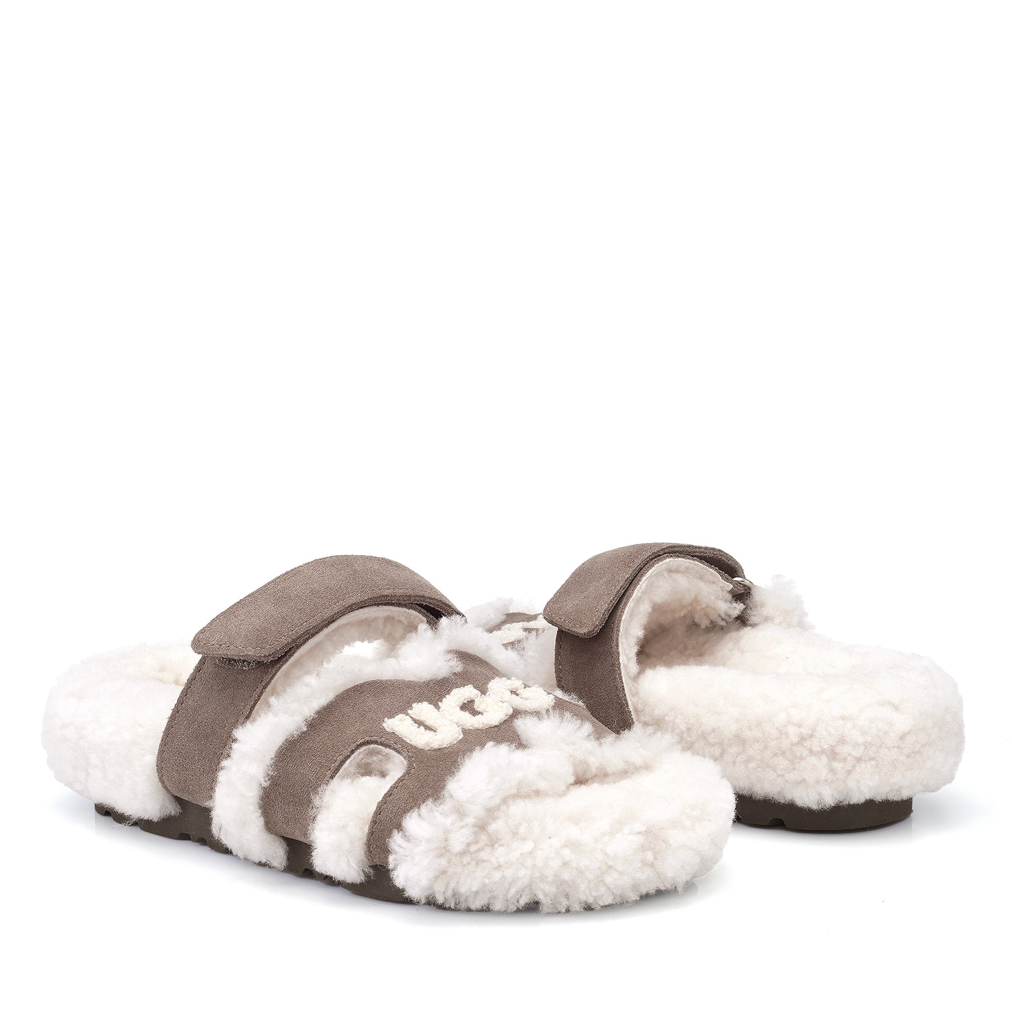 Estela Logo Shearling Ugg Slippers