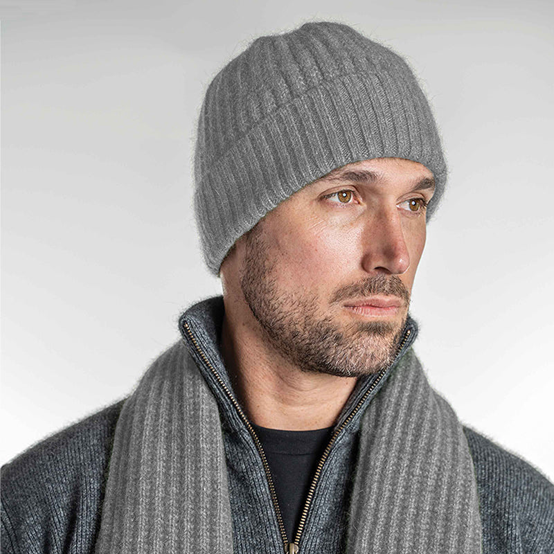 Premium Possum and Merino Wool-Ribbed Beanie