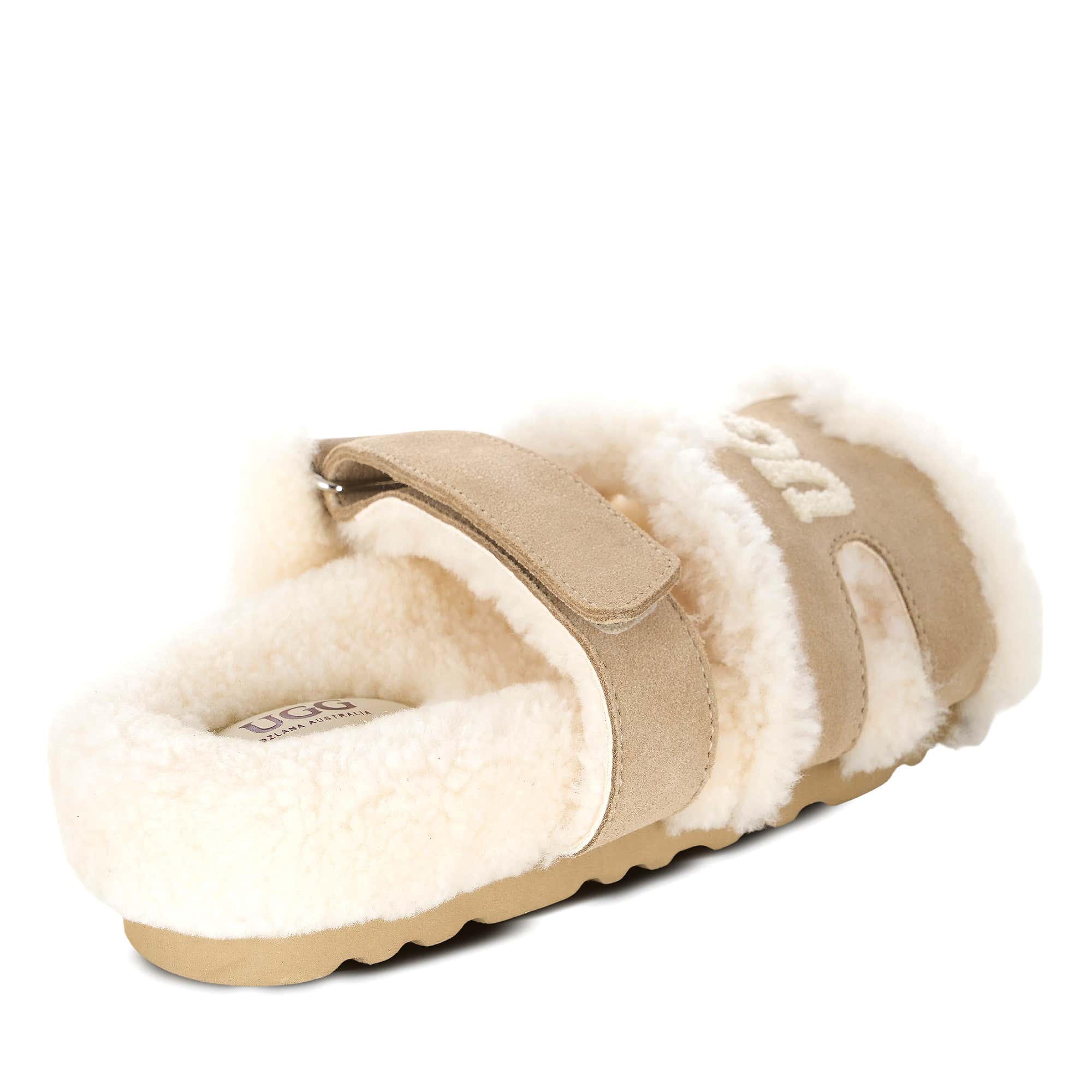 Estela Logo Shearling Ugg Slippers