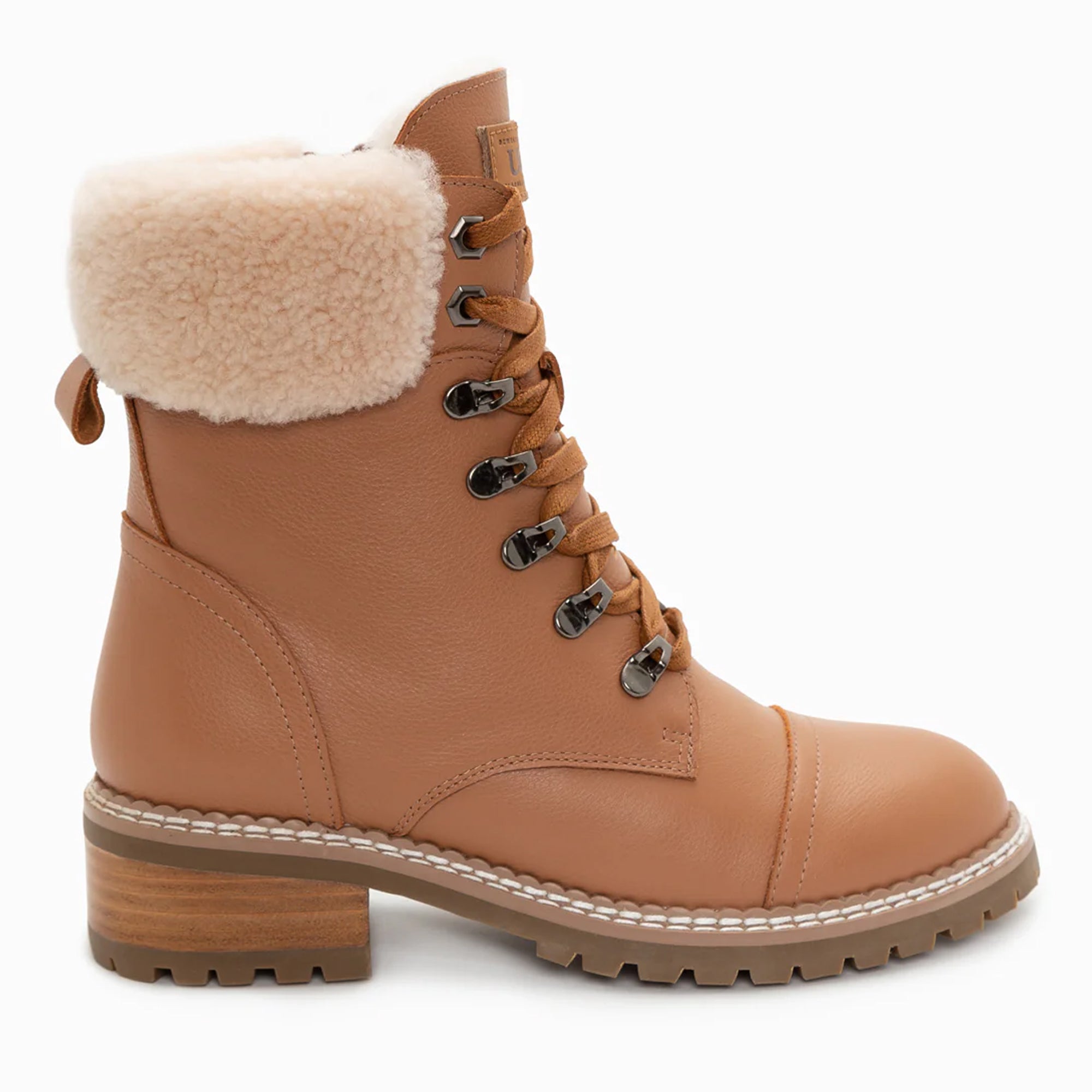 UGG Lyric Lace Up Leather Boots