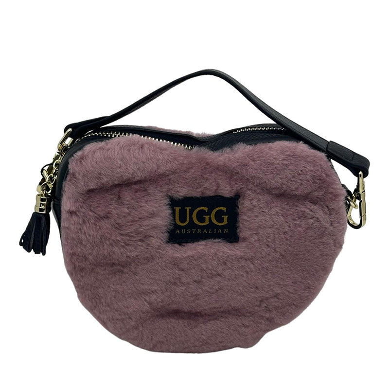UGG Fluffy Heart Pouch