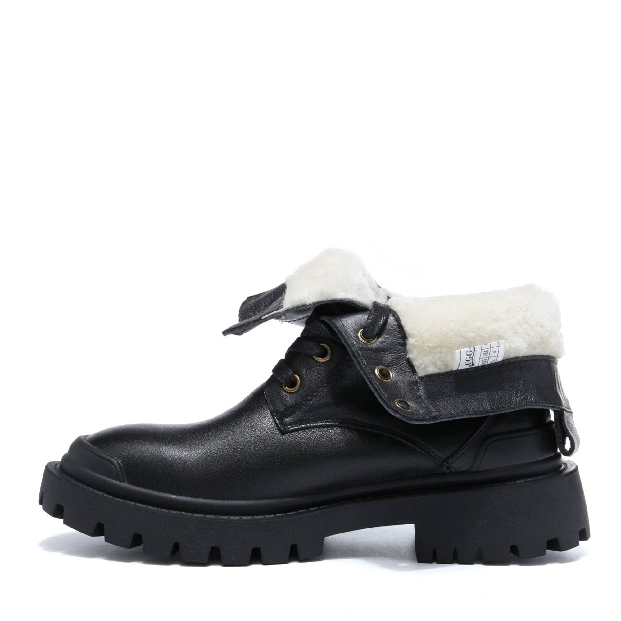 Leather Ugg Boots - UGG Ivanna Laced Up Leather Boots - Original UGG Australia Classic
