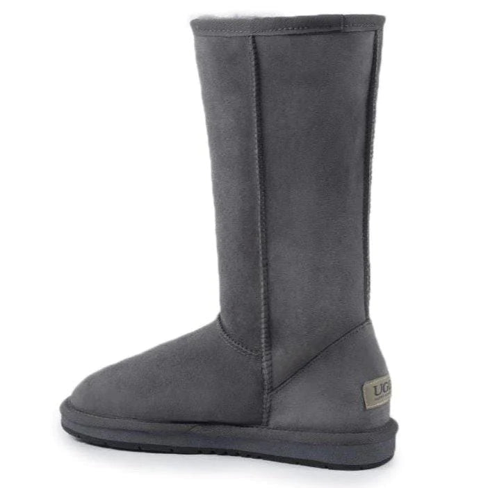 Grey ugg tall shop boots