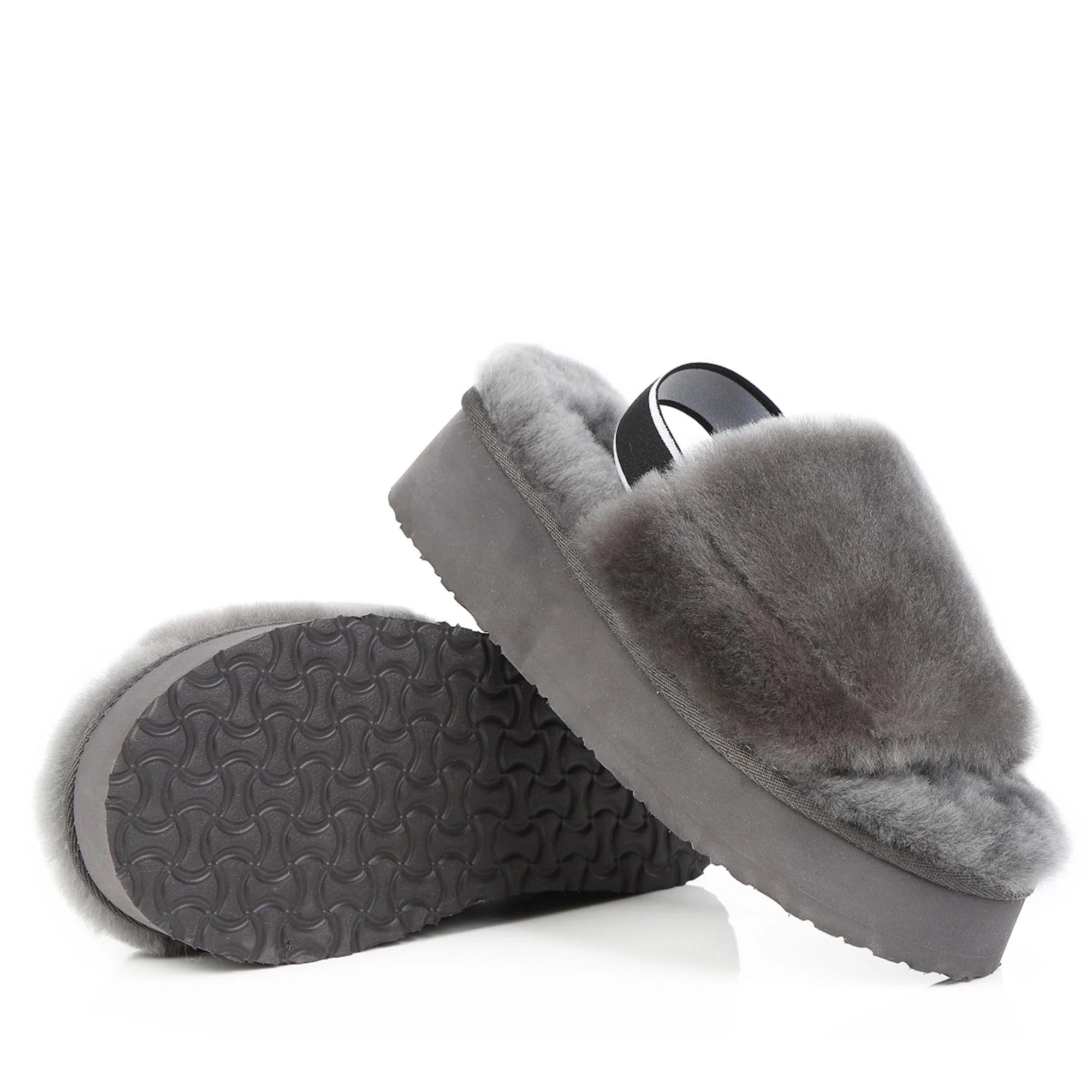 Grey best sale uggs slides