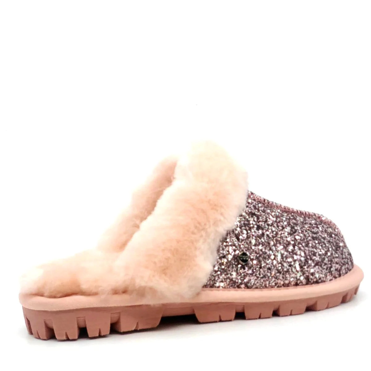 Pink glitter best sale ugg slippers