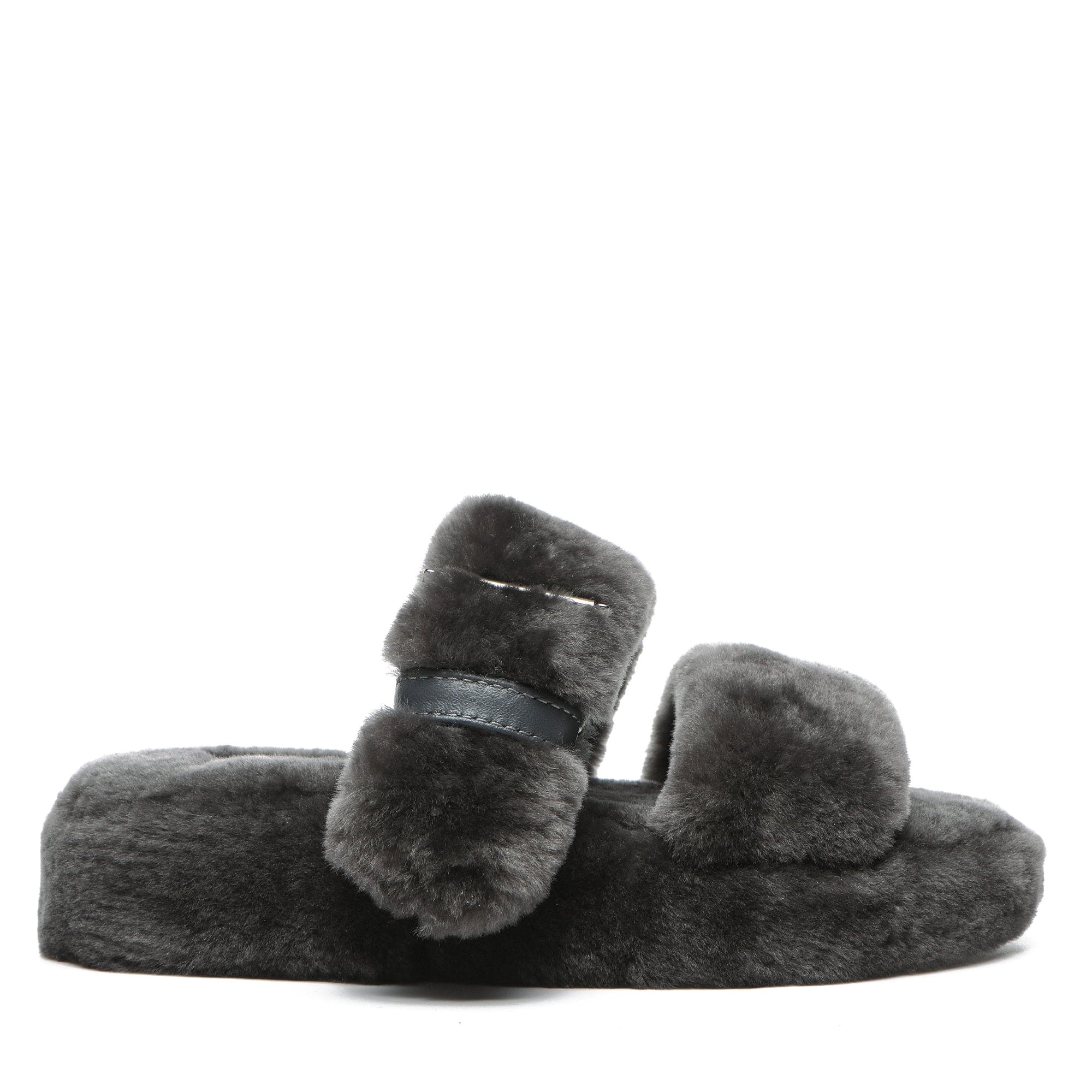 Fluffy Slides Ugg Fluffy Sliders Ugg Sliders Ugg Fluff Yeah Grey
