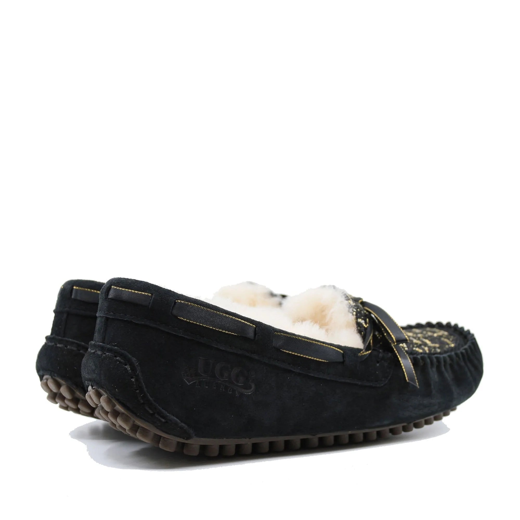 Ugg moccasins womens black deals
