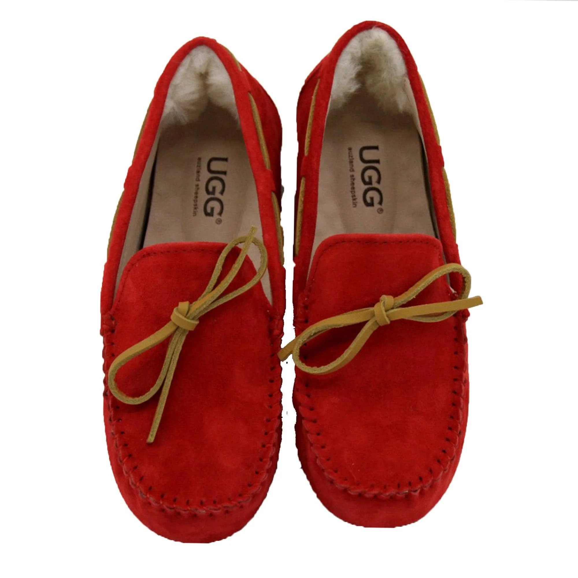 Red ugg moccasins deals