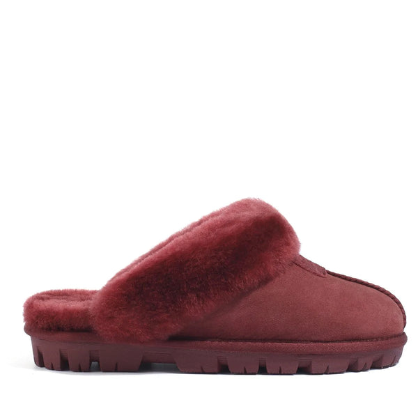 Burgundy sales ugg slides