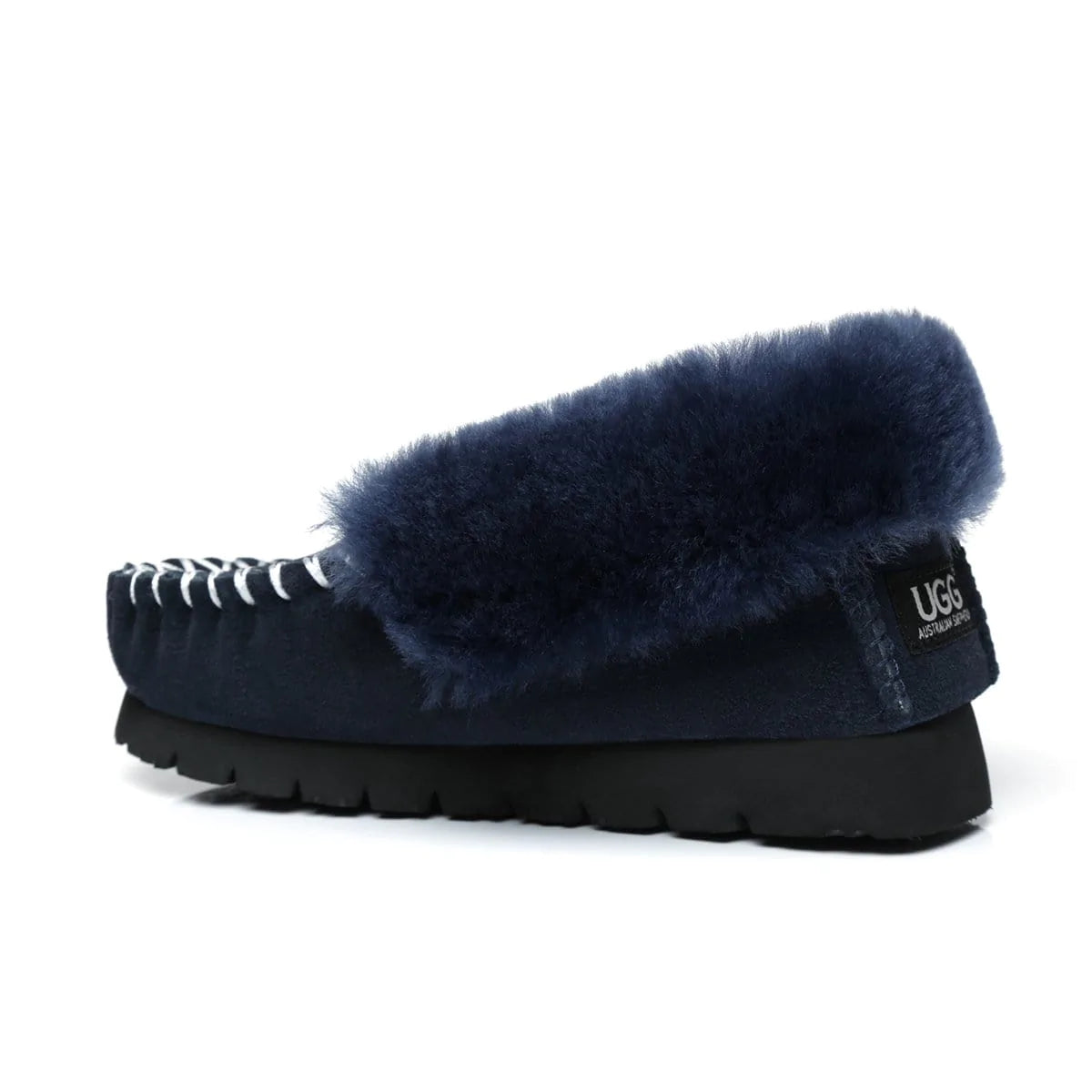 Blue online ugg moccasins